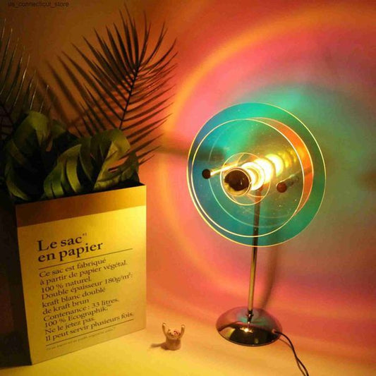 Novelty Lighting Ins Creative USB Plug-in Night Lamp Colorful Bauhaus Table Lamp Internet Celebrity Atmosphere Light Bedroom Romantic Floor Lamp L240910