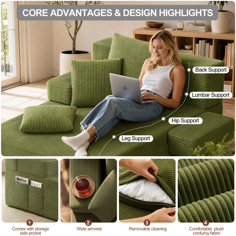 Convertible Foam Sofa Chair