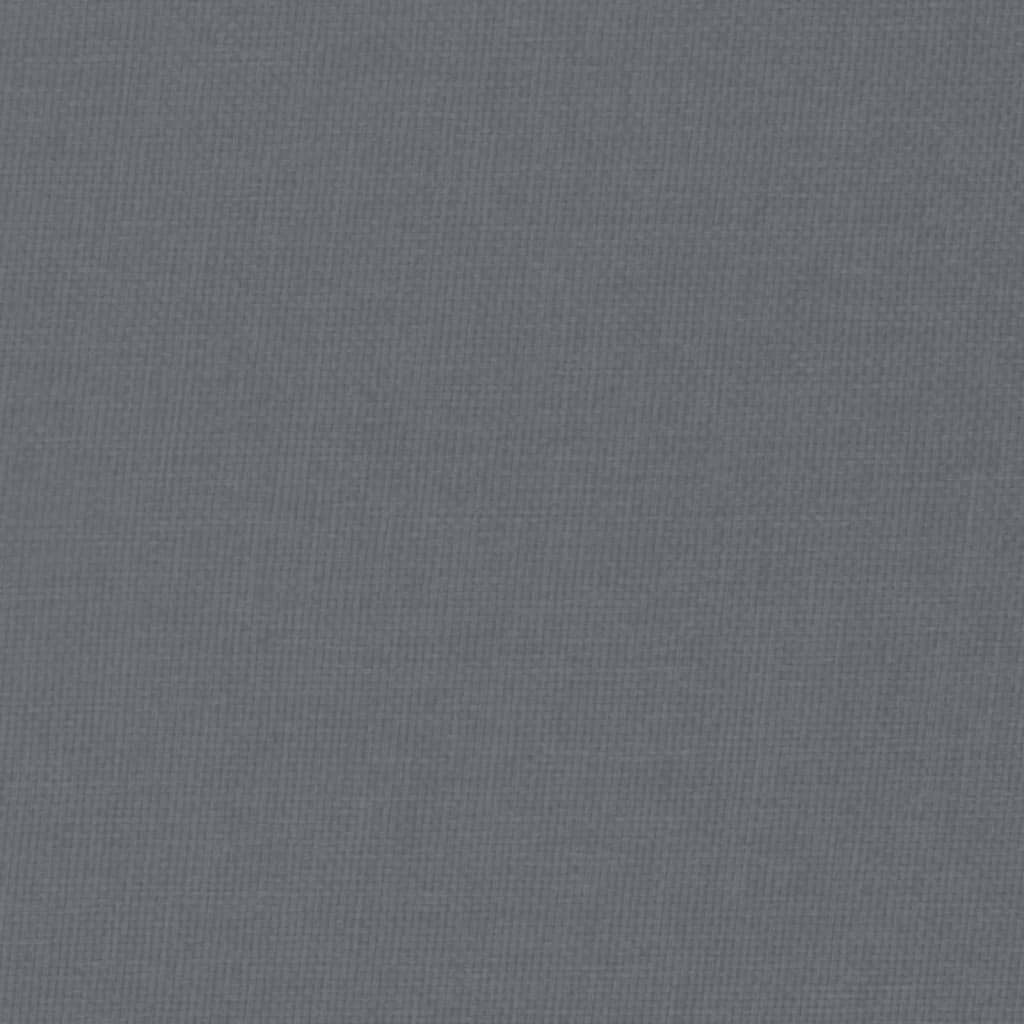 Relaxing Chair with Footstool Dark Gray Fabric