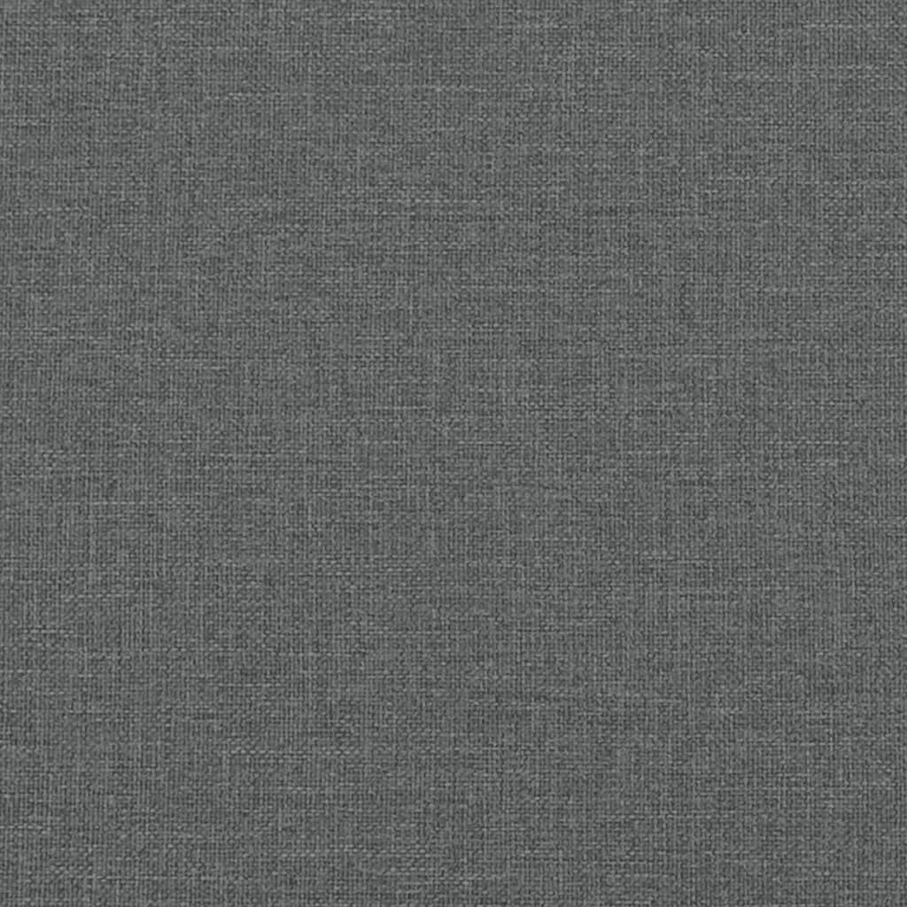 2-Seater Sofa Dark Gray 47.2" Fabric
