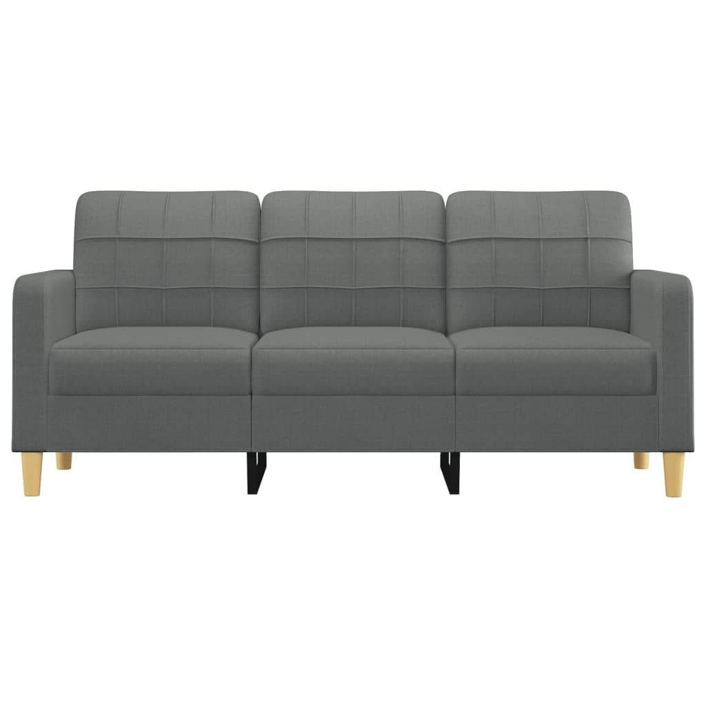 3-Seater Sofa Dark Gray 70.9" Fabric
