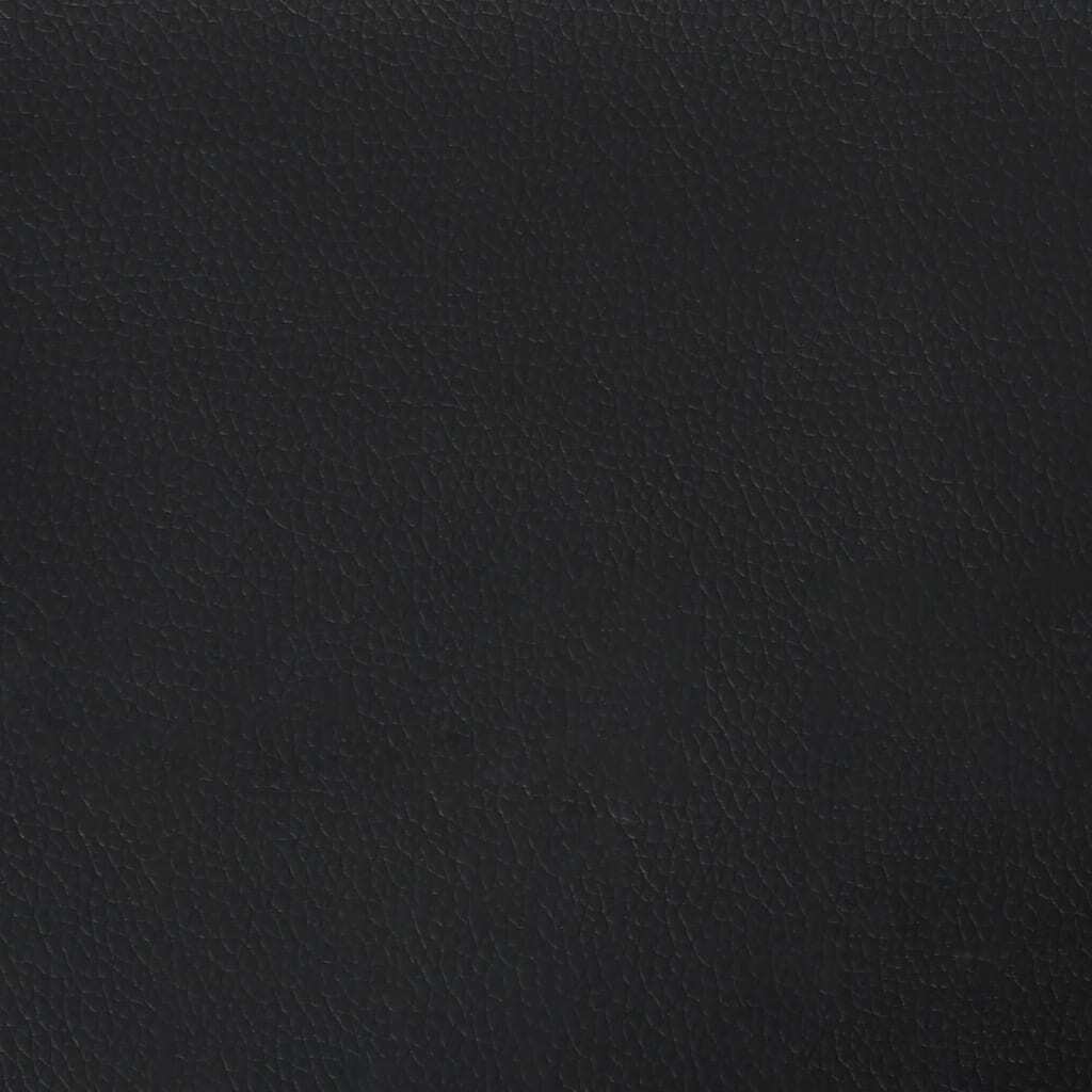 2-Seater Sofa Black 47.2" Faux Leather