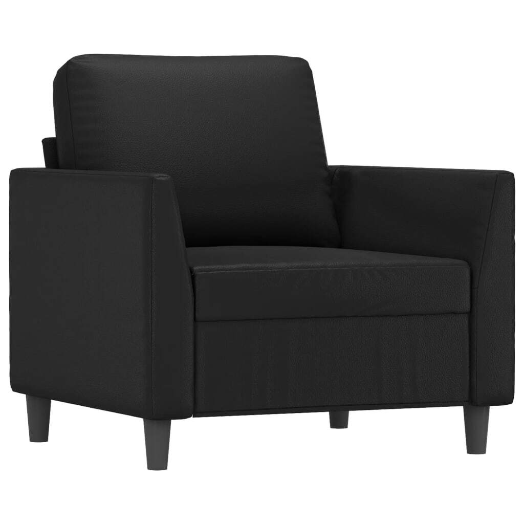 Sofa Chair Black 23.6" Faux Leather