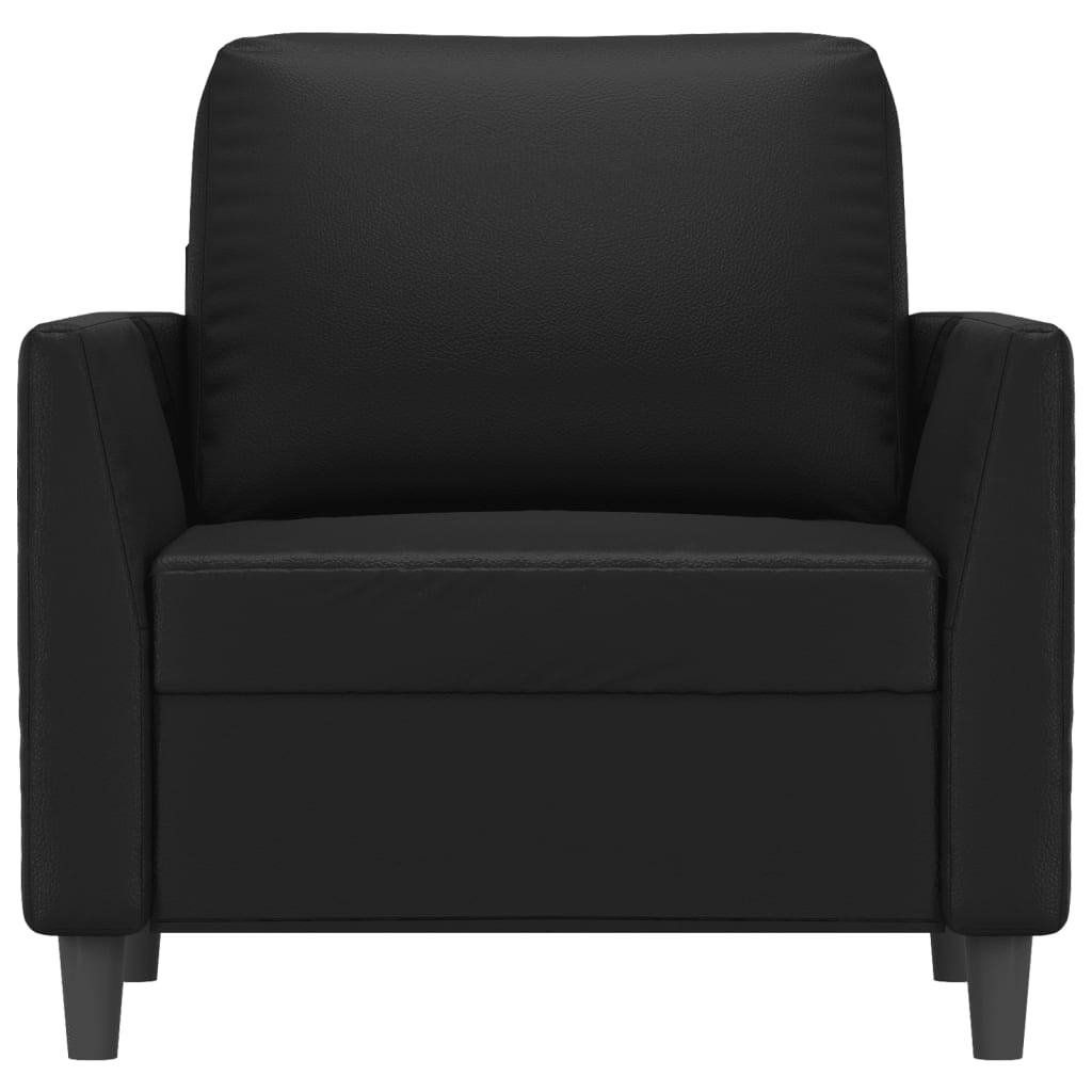 Sofa Chair Black 23.6" Faux Leather