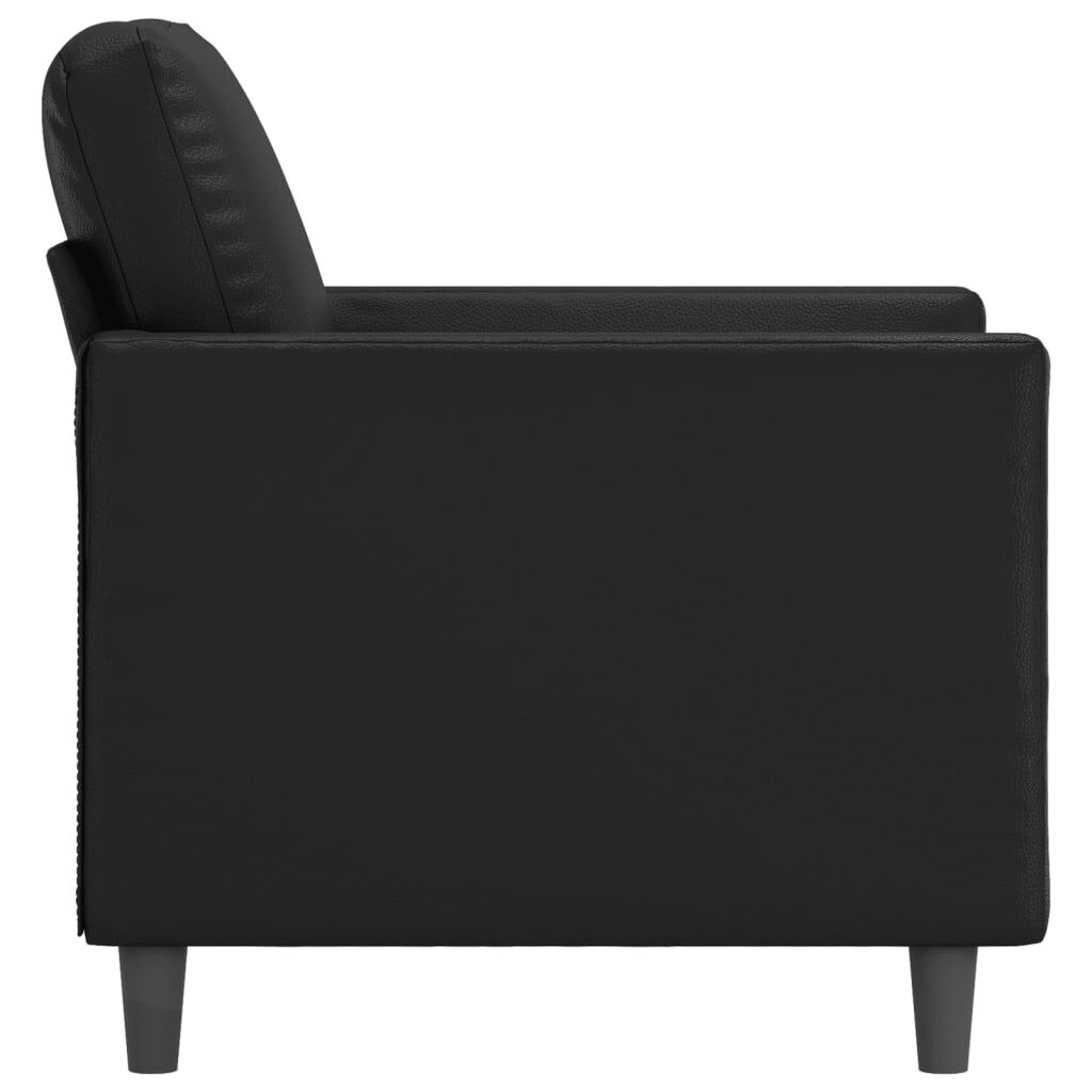 Sofa Chair Black 23.6" Faux Leather