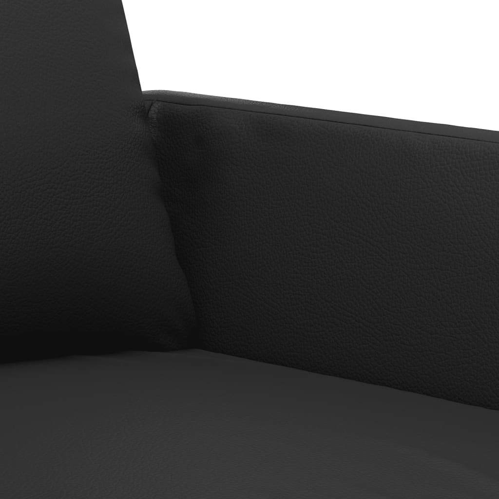 Sofa Chair Black 23.6" Faux Leather