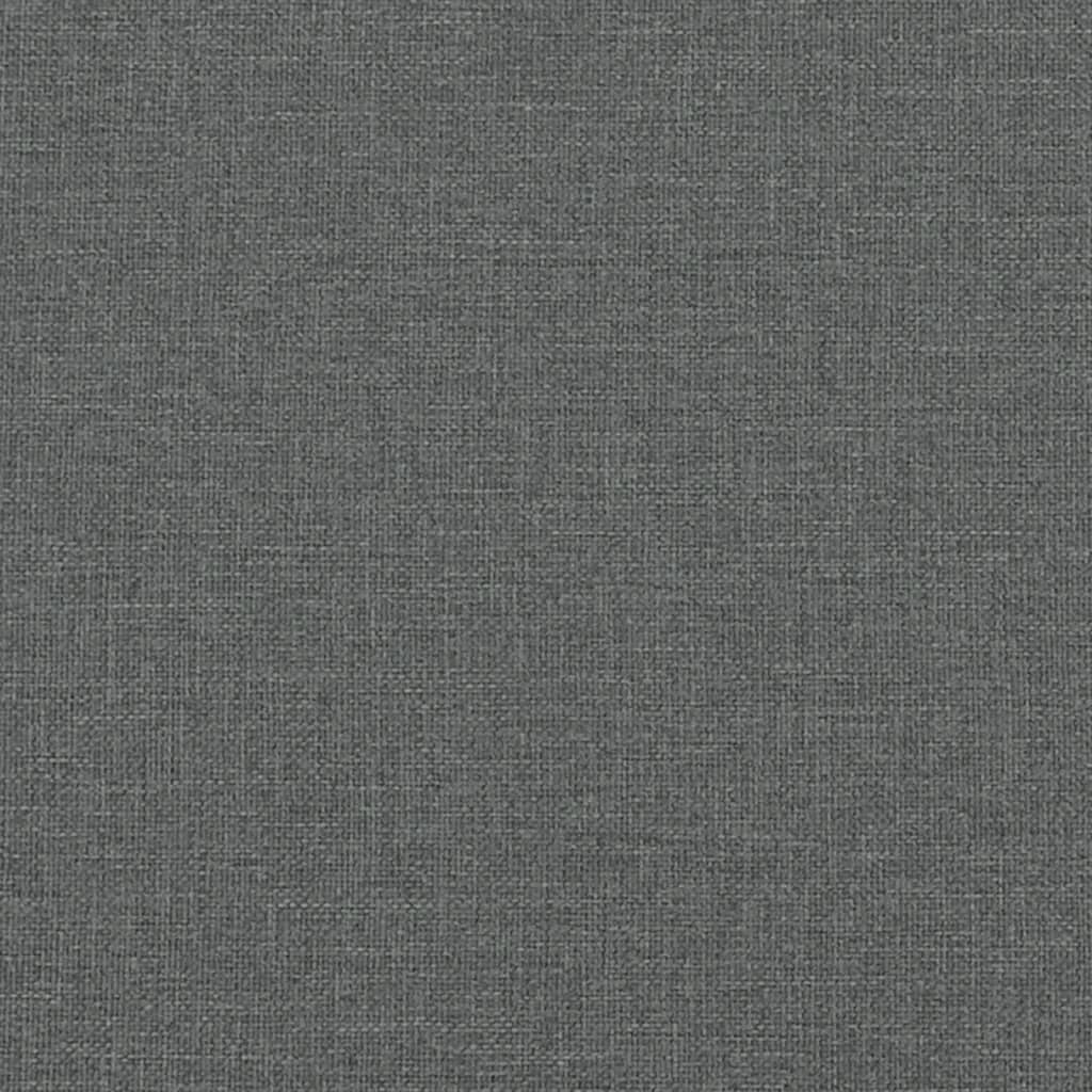 Chesterfield Sofa 2-Seater Dark Gray Fabric