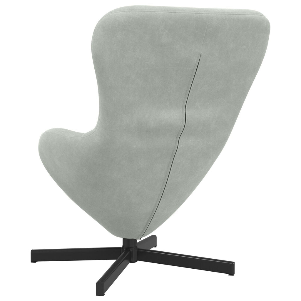 | Egg Chair | Light Grey 24.80 x 28.74 x 35.43 in Velvet