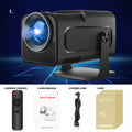 Color: Black, style: Style 3-US, Electrical outlet:  - True 300 Lumens Compact Short-throw Overseas Projector