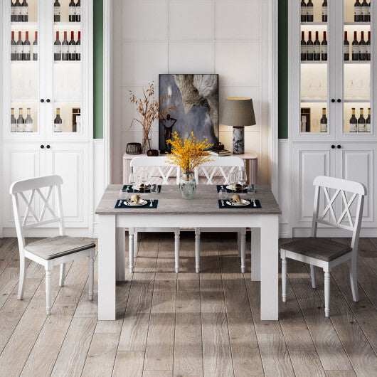 47 Inches Dining Table for Kitchen and Dining Room-Dark Gray