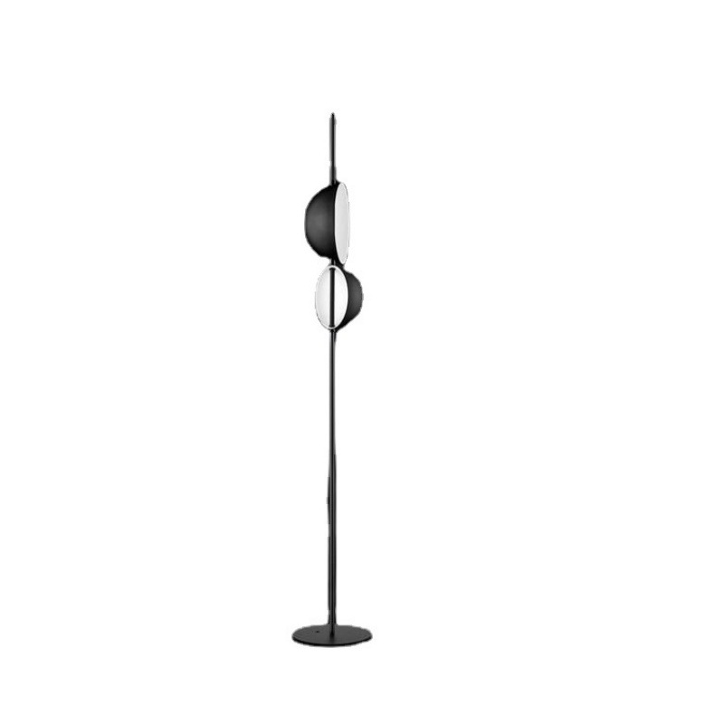 Color: 300x1700mm Black, Electrical outlet: 220V US - Floor Lamp Living Room Gold Bedroom Double Head Upright