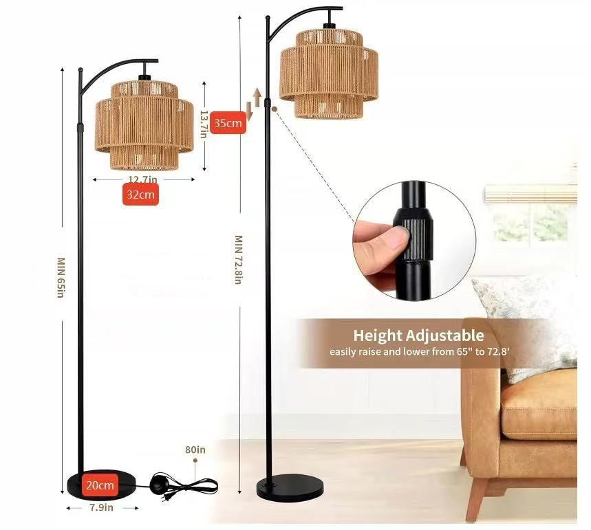 Light Source Power: Remote Control With Bulb, Specifications: H Style-EU, Electrical outlet:  - Simple Fashion Personality Living Room Floor Lamp