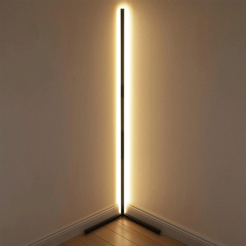Color: EU black, style: Style G-1.42M, Size:  - Nordic RGB Corner Floor Lamp Modern Simple