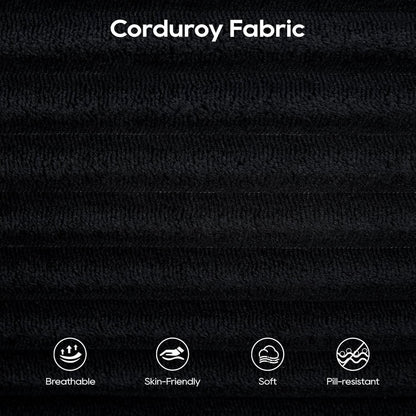 Convertible Corduroy Love Seat Sofa for Small Spaces